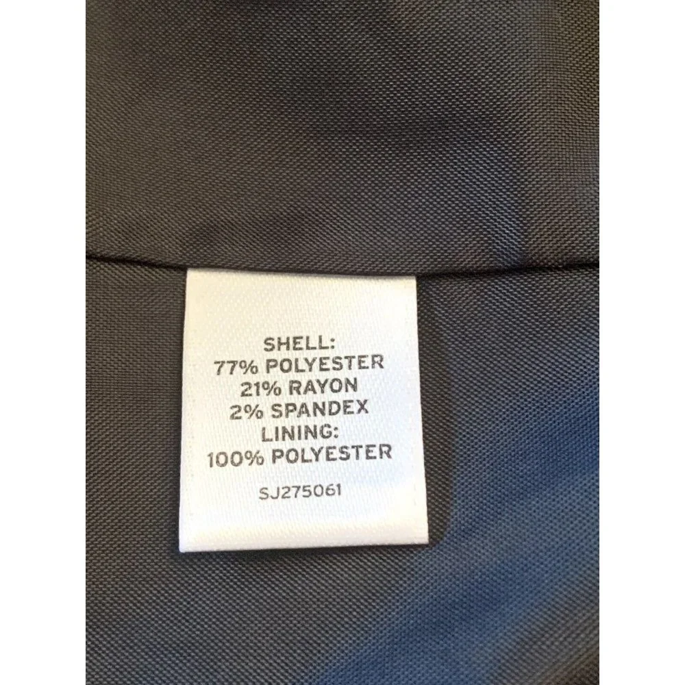NWT Sejour Slate Gray Career Blazer Jacket Size 14W Sz 14 New